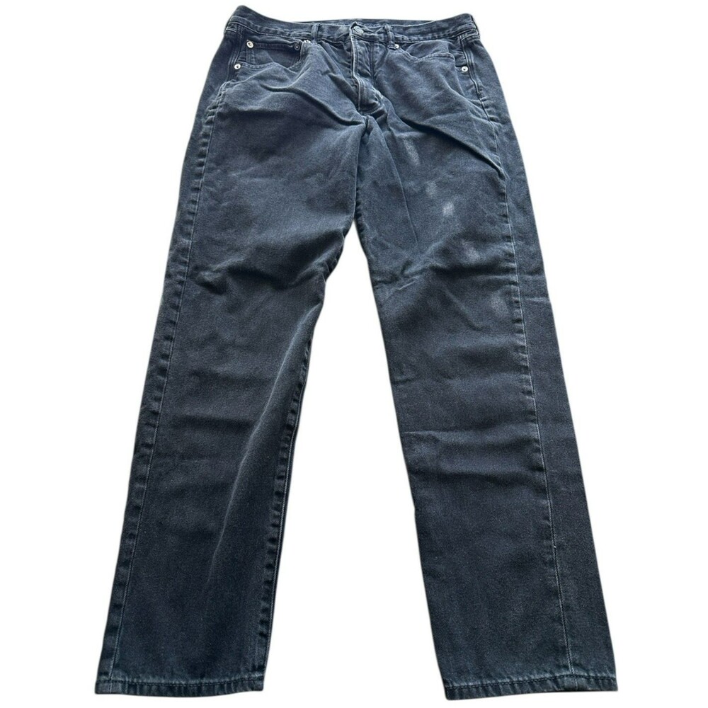 American Eagle Black Button Fly Hi Rise Denim Jeans Women's Size 12L